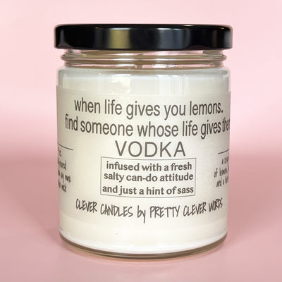 when life gives you lemons - vanilla lime candle