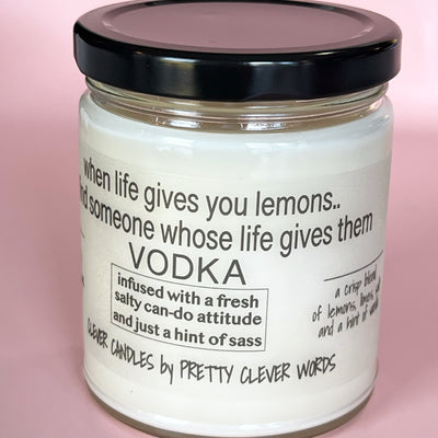 when life gives you lemons - vanilla lime candle