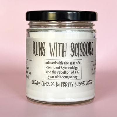 runs with scissors - salt life candle