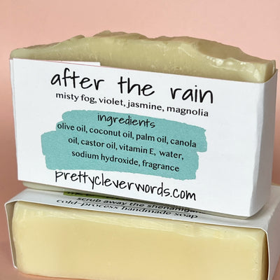 clever+clean after the rain bar soap - nope. not today...