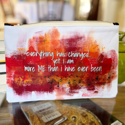 I am more me than ever before - canvas art zip bag