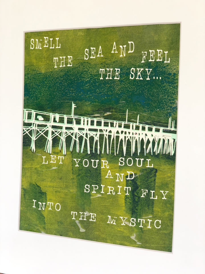 let your soul fly with an inked original monoprint