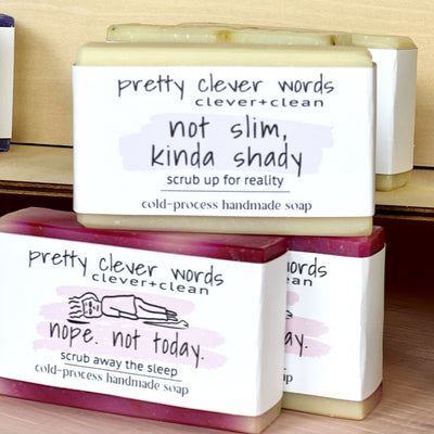 clever+clean white tea ginger bar soap - not slim, kinda shady