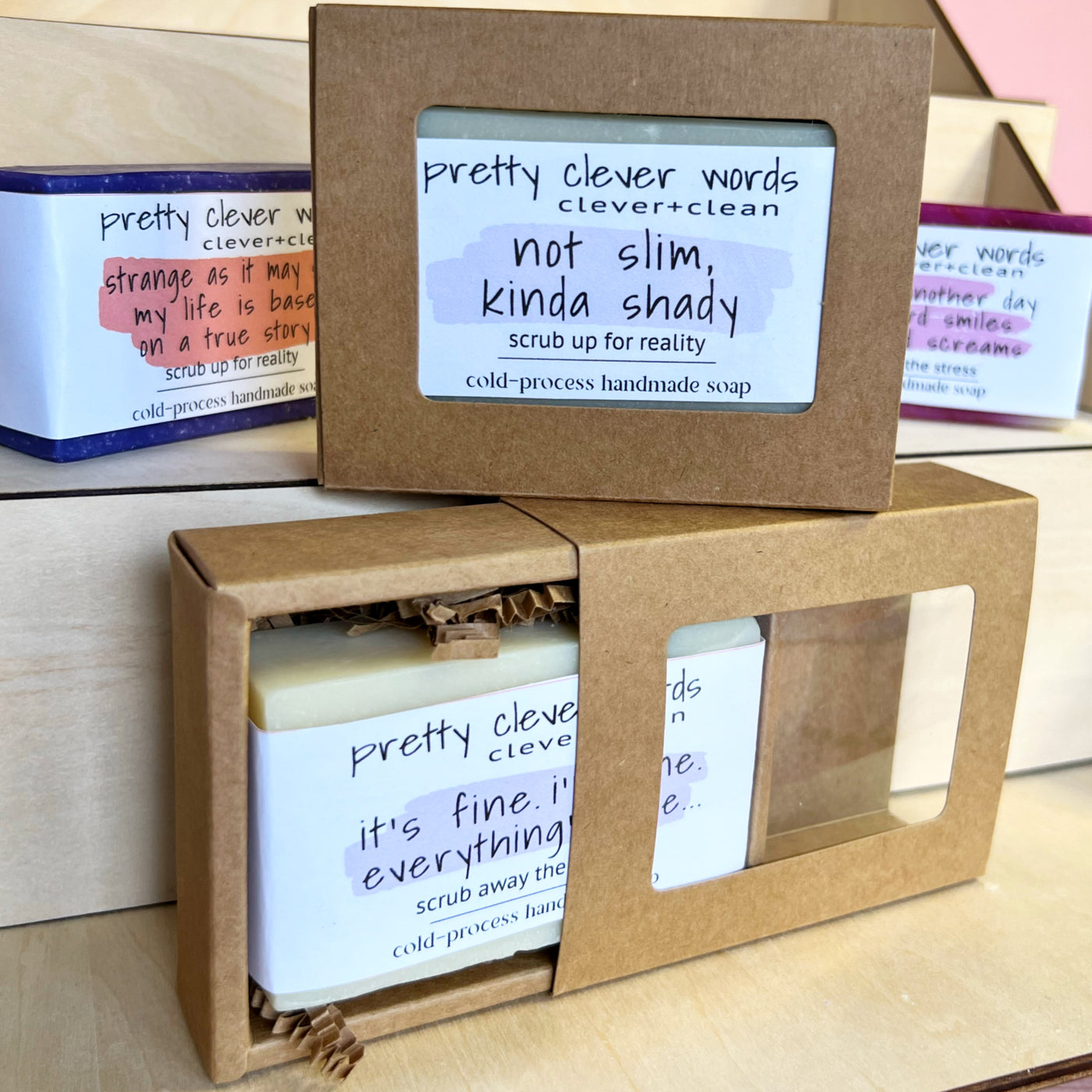clever+clean white tea ginger bar soap - not slim, kinda shady