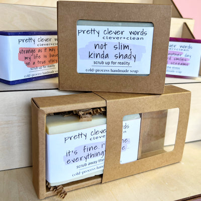 clever+clean white tea ginger bar soap - not slim, kinda shady