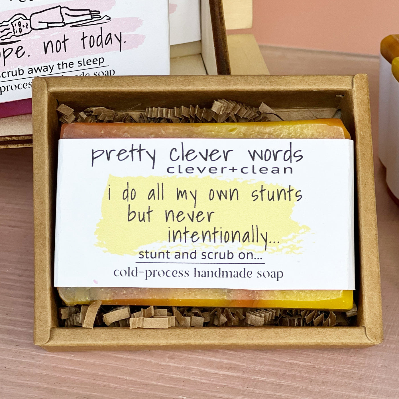 clever+clean gobi gold soap - i do all my own unintentional stunts