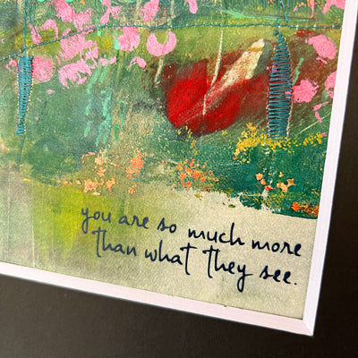 you are so much more - painted mixed media art print