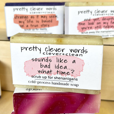 clever+clean grapefruit tea tree bar soap - sounds like a bad idea, what time?