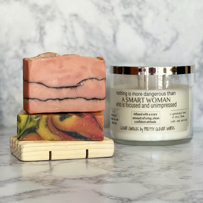 clever+clean rose clay bar soap - we all know I'm hilarious