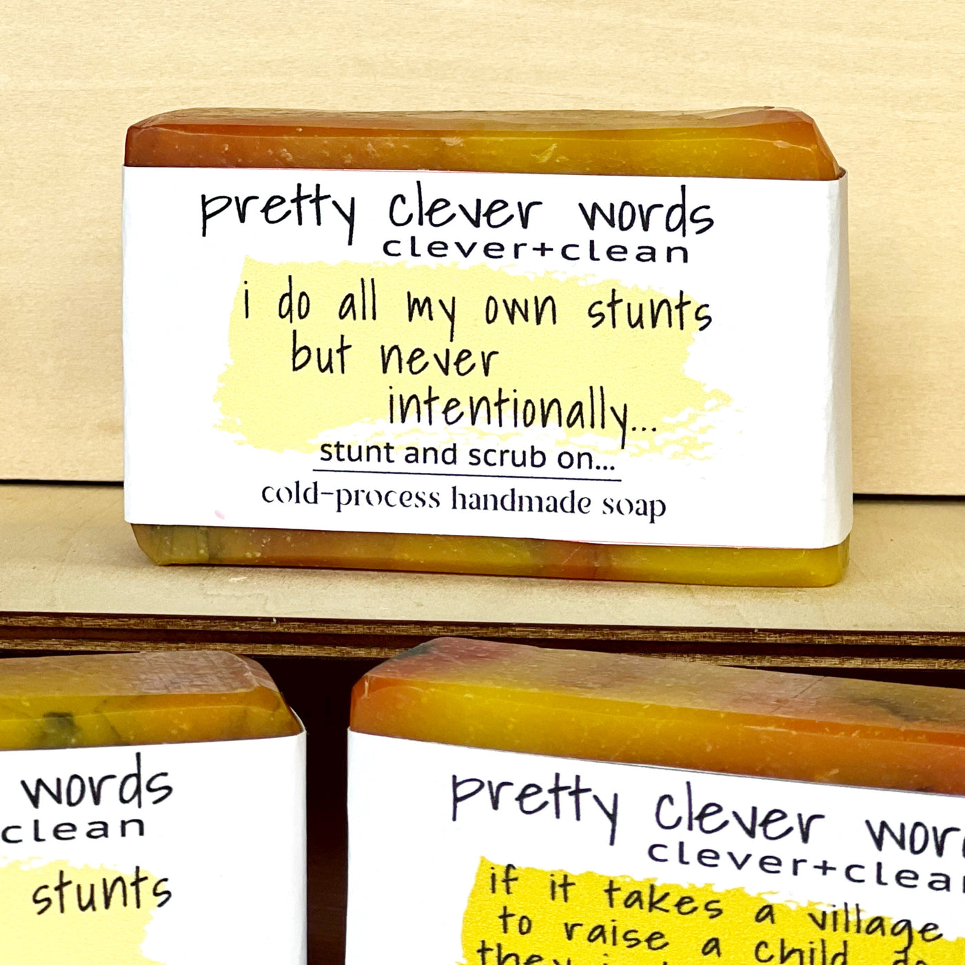 clever+clean gobi gold soap - i do all my own unintentional stunts