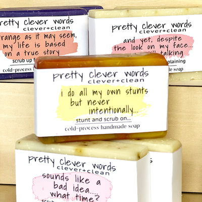 clever+clean gobi gold soap - i do all my own unintentional stunts