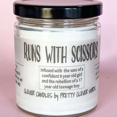 runs with scissors - salt life candle
