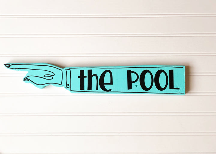 summer fun wooden pointy sign