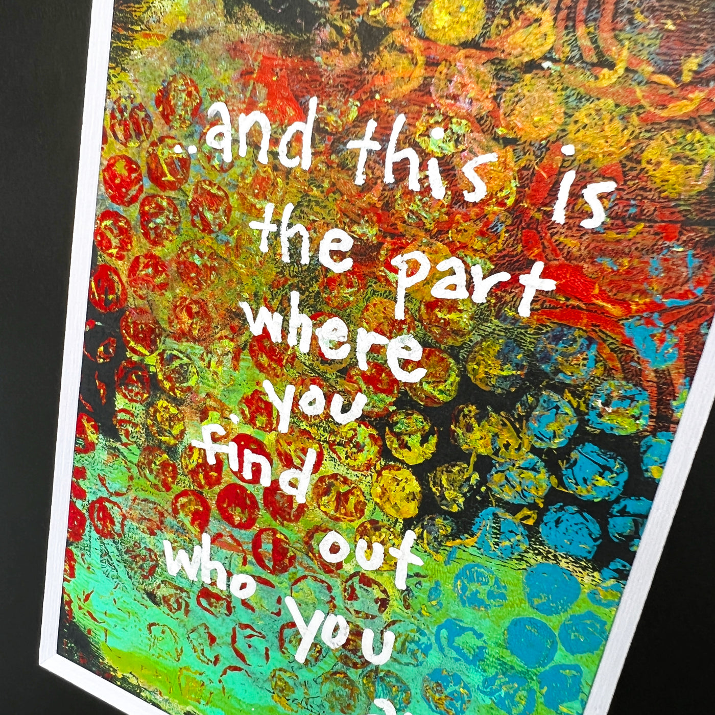 find out who you are - painted art print