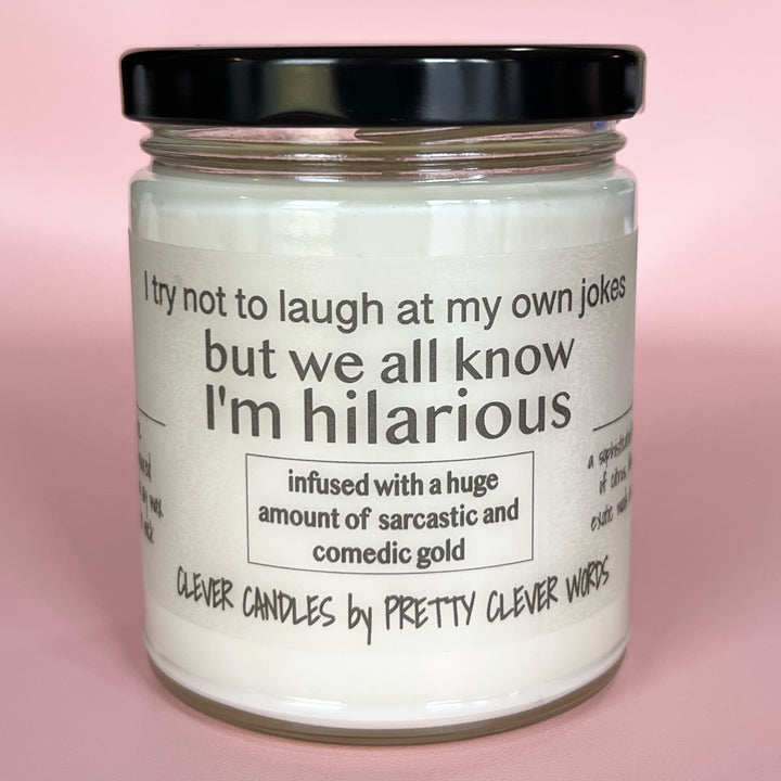 we all know I'm hilarious - vanilla lime candle