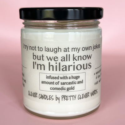 we all know I'm hilarious - vanilla lime candle