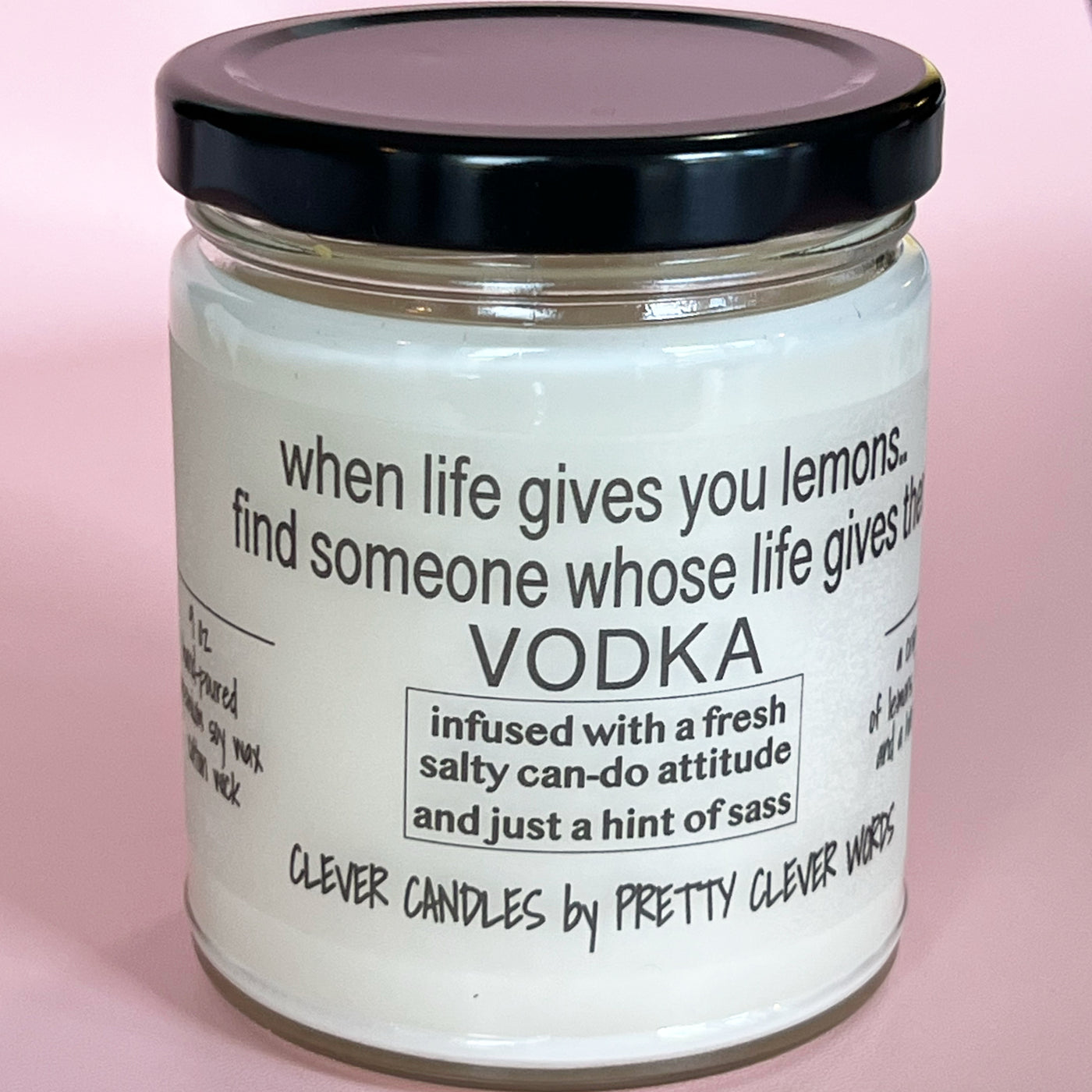 when life gives you lemons - vanilla lime candle