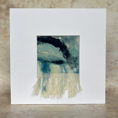 beach storm 1 - painted mixed media art print