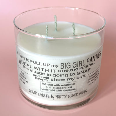 pull up my big girl panties - warm cotton candle