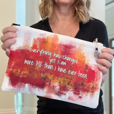 I am more me than ever before - canvas art zip bag
