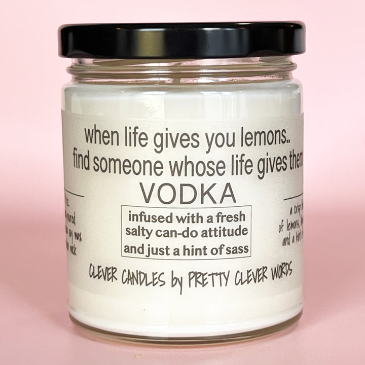 when life gives you lemons - vanilla lime candle
