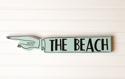 summer fun wooden pointy sign
