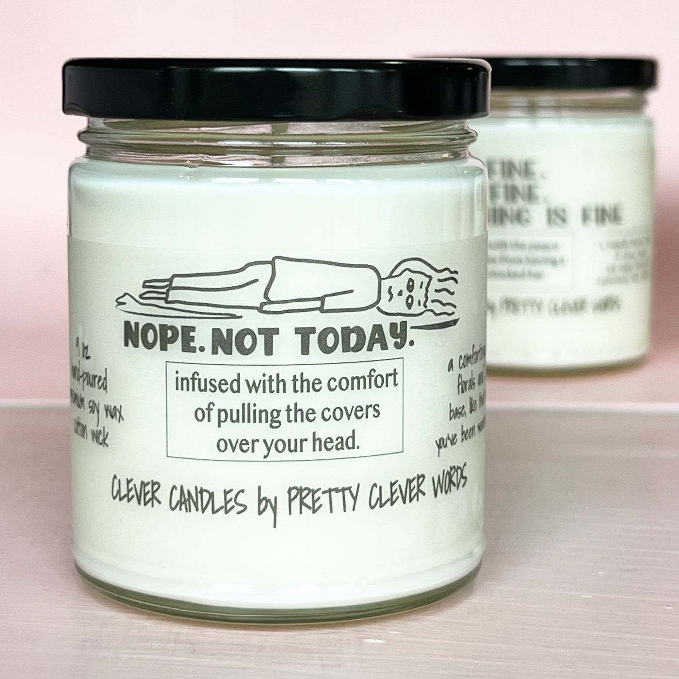 nope. not today - mahogany and teakwood candle