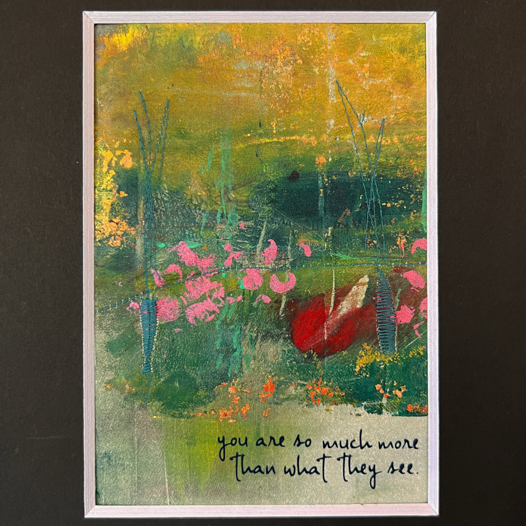 you are so much more - painted mixed media art print