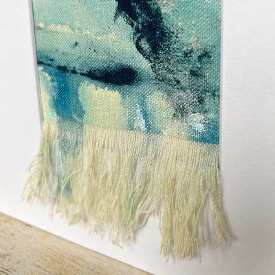 beach storm 1 - painted mixed media art print