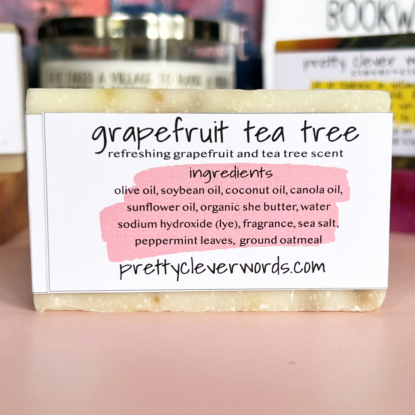 clever+clean grapefruit tea tree bar soap - yet, you're still talking