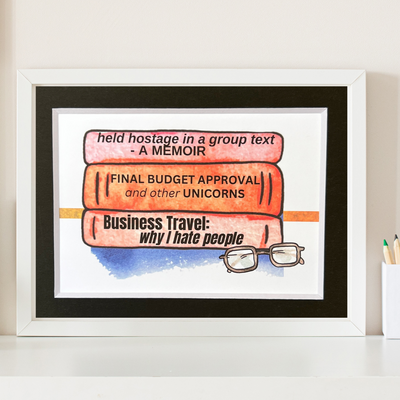 true life bookshelf print 4  - business books