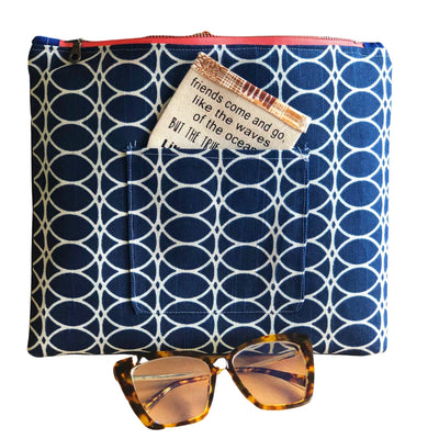 clever pocket - canvas zip bag