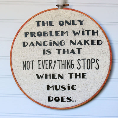 when the music stops hoop art