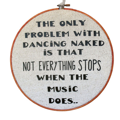 when the music stops hoop art