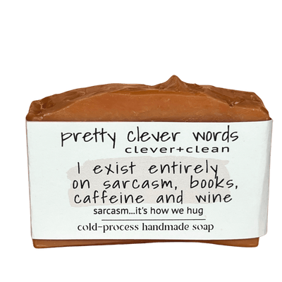clever+clean rose clay bar soap - i exist entirely on sarcasm and caffeine