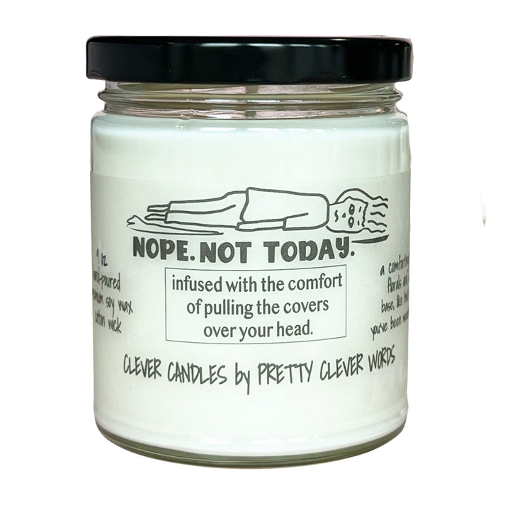nope. not today - mahogany and teakwood candle