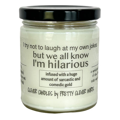 we all know I'm hilarious - vanilla lime candle