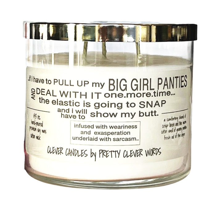 pull up my big girl panties - warm cotton candle