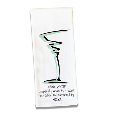 stay hydrated - cocktails and quotes bar and kitchen towel LG