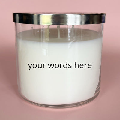 Custom Candle with your words -  candle
