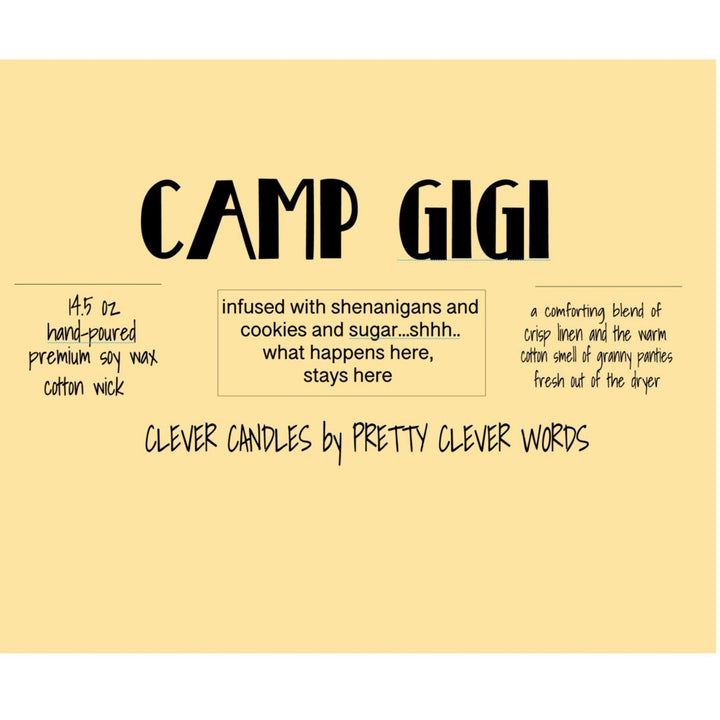 Camp Gigi - warm cotton candle