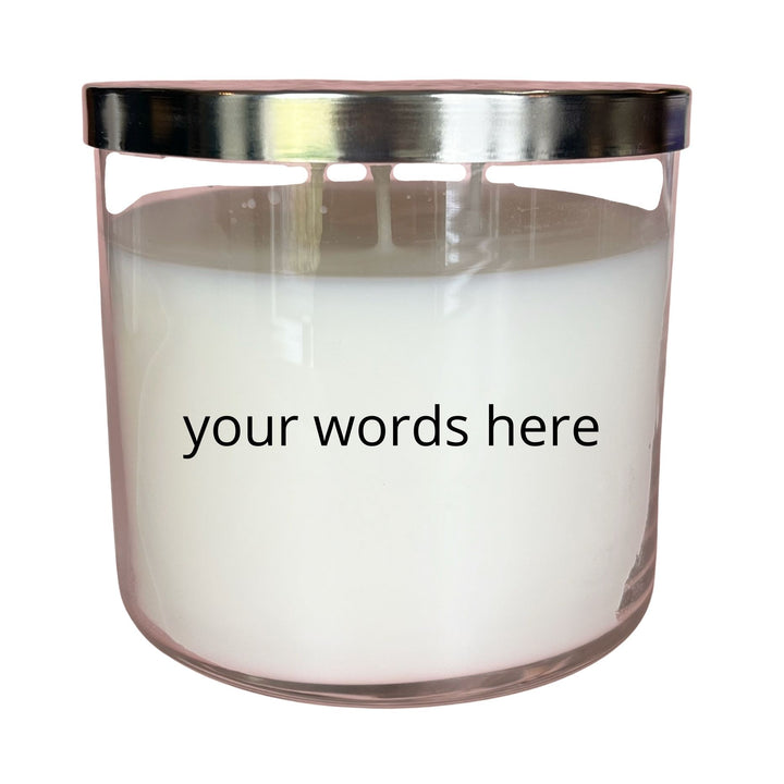 Custom Candle with your words -  candle