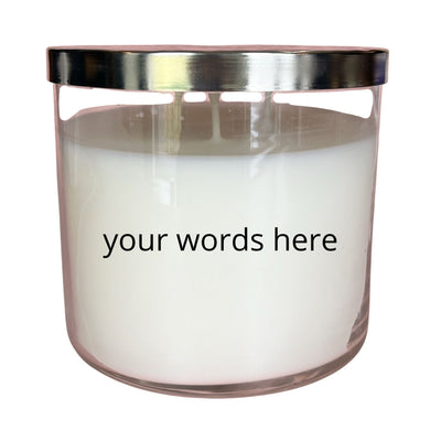 Custom Candle with your words -  candle