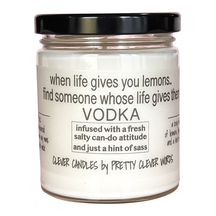 when life gives you lemons - vanilla lime candle
