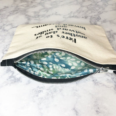 i'm coming for you, makeup - canvas zip bag
