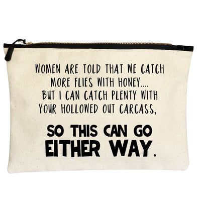 either way - canvas zip bag