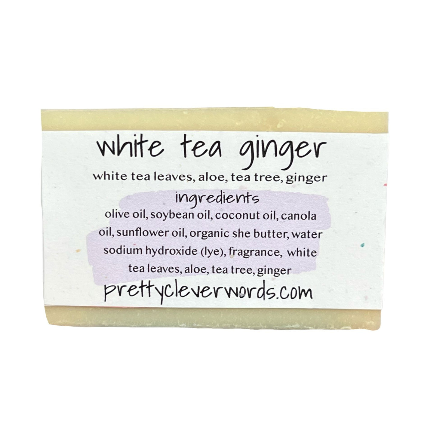 clever+clean white tea ginger bar soap - it's fine. I'm fine. everything's fine