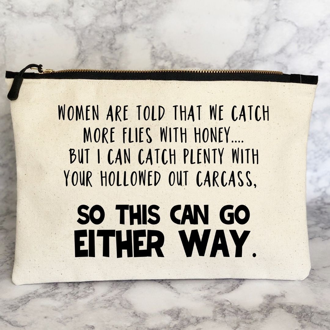 either way - canvas zip bag