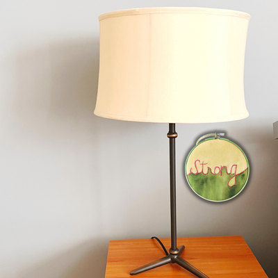 strong - single word hoop art
