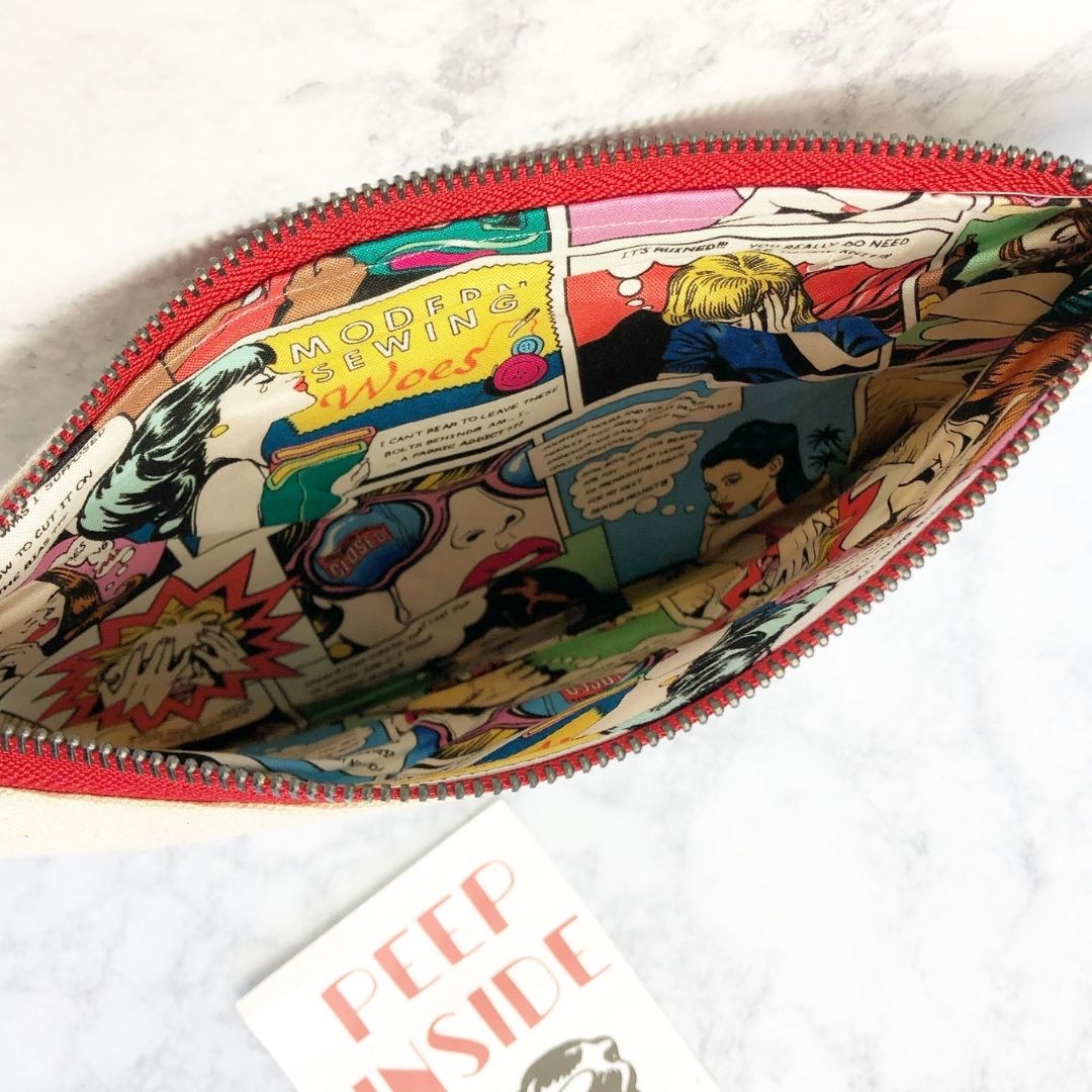 i run on coffee, chaos and cursing - canvas zip bag
